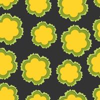 a seamless pattern with an attractive sunflower theme. suitable for application on paper, fabric, and walls vector