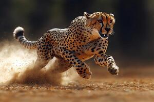 Cheetah In Motion A Stunning Display Of Speed And Grace photo