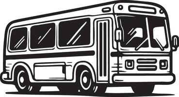 A Bus Sketch Drawing. vector