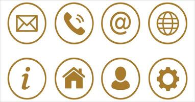 A set of icons for communication and email vector