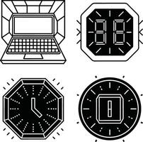 Digital and Geometric Fusion in Futuristic Tech Design vector