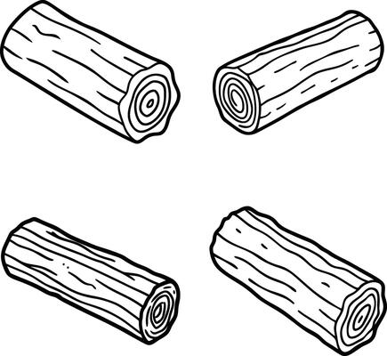 Elegant Collection of Wooden Line Art