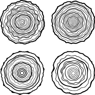 Creative Wood Line Art Designs