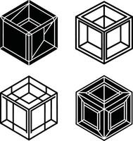 Geometric and Digital Futuristic Tech Design Concepts vector