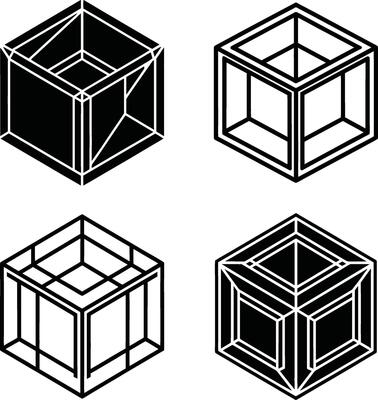 Geometric and Digital Futuristic Tech Design Concepts