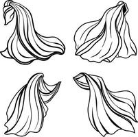 Smooth Curve Line Art Elegant Collection vector