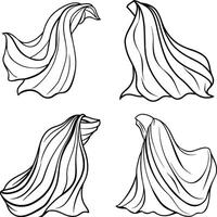 Elegant Curve Flowing Line Art Collection vector