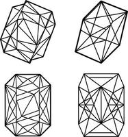 Minimal Futuristic Designs with Tech and Digital Patterns vector