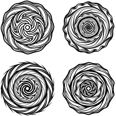 Artistic Collection of Wood Line Art