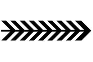 Black and White Arrow Graphic for Design vector