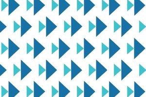 Seamless pattern of overlapping teal and navy blue triangles forming arrow shapes. vector