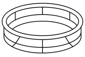 A Illustration of a Simple Round Pool vector