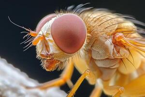 A close up of a fruit fly photo