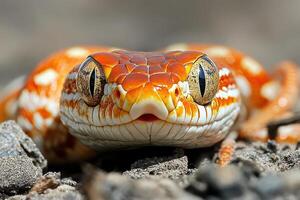 A close up of a snake photo