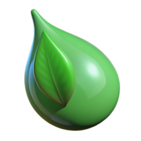 stunning creative Single dewdrop on a green leaf authentic png