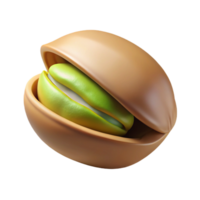 serene minimalist Pistachio nut in shell high resolution png