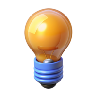 impressive artistic Light bulb, glowing, high resolution png