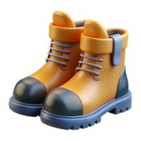 magnificent creative Pair of work boots authentic png