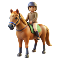 vibrant rustic A horse with a rider rider removed in post premium png