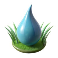 stunning rustic Close-up of a dewdrop on a blade of grass grass not visible 4K png