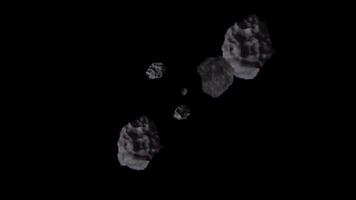 3d space meteor alpha channel green screen transparent video