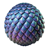 nostalgic immaculate A single, detailed dragon scale with intricate patterns. NO BACKGROUND with Transparent Background. premium png