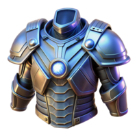majestic intense artistic Space marine armor, detailed, metallic, glowing lights, NO BACKGROUND with Transparent Background. perfect clarity png