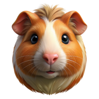 magnificent elegant A portrait of a guinea pig NO BACKGROUND with Transparent Background. masterfully captured png