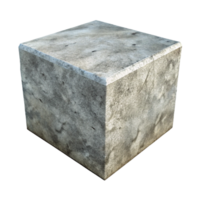 picturesque nostalgic geometric Concrete block, textured surface, NO BACKGROUND with Transparent Background. genuine png