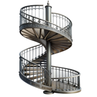 gorgeous inspired Spiral staircase, iron, intricate design, NO BACKGROUND with Transparent Background. png
