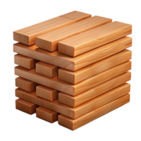 nostalgic picturesque Stack of lumber NO BACKGROUND with Transparent Background. authentic png