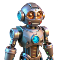 impressive unparalleled Robot with intricate mechanical details and glowing accents NO BACKGROUND with Transparent Background. Just the robot itself, no specific part png
