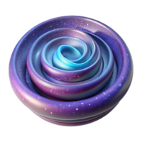 unforgettable geometric A floating, abstract galaxy with spiral arms. NO BACKGROUND with Transparent Background. original png