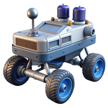 impresionante negrita vanguardia espacio exploración vagabundo, seis ruedas, sensor formación, No antecedentes con galería estándar png