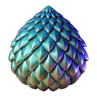 majestic calm tropical A stylized dragon scale, with shimmering texture. NO BACKGROUND with Transparent Background. impeccable png