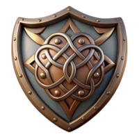 picturesque classic A decorative shield with an intricate Celtic design. NO BACKGROUND with Transparent Background. ultra HD png