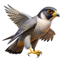 immaculate notable A soaring peregrine falcon, NO BACKGROUND with Transparent Background. png