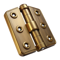 immaculate distinctive Door hinge, brass, decorative, NO BACKGROUND with Transparent Background. png