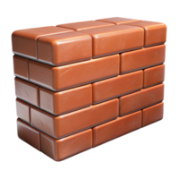 sumptuous organic Brick wall section, aged texture, NO BACKGROUND with Transparent Background. precision png