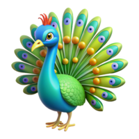 splendid harmonious bohemian A colorful peacock with feathers displayed. NO BACKGROUND with Transparent Background. expertly shot png