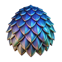 peaceful glorious A stylized dragon scale, with shimmering texture. NO BACKGROUND with Transparent Background. fine detail png
