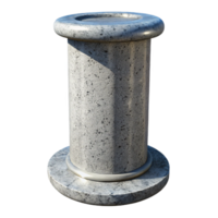 hypnotic quintessential Concrete pillar texture sample, NO BACKGROUND with Transparent Background. png