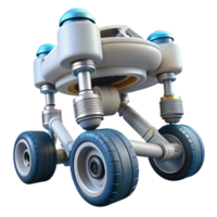 signature elegant Spaceship landing gear with hydraulics and shock absorbers NO BACKGROUND with Transparent Background. sharp png