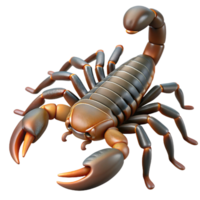 vibrant exceptional A close-up of a scorpion NO BACKGROUND with Transparent Background. png