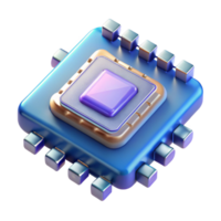 picturesque gothic Quantum computer processor NO BACKGROUND with Transparent Background. top-tier png