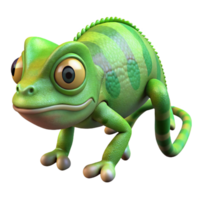mesmerizing retro A camouflaged chameleon. NO BACKGROUND with Transparent Background. museum quality png