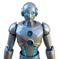 nostalgic sumptuous Robot torso with integrated weapon systems NO BACKGROUND with Transparent Background. museum quality png