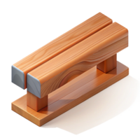serene intense minimalist CAD rendering of a wood beam NO BACKGROUND with Transparent Background. professional png