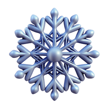 harmonisk obefläckad en enda, invecklad snöflinga, med magisk mönster. Nej bakgrund med transparent bakgrund. hög upplösning png