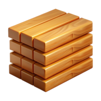 sought-after geometric Stack of lumber NO BACKGROUND with Transparent Background. detailed png